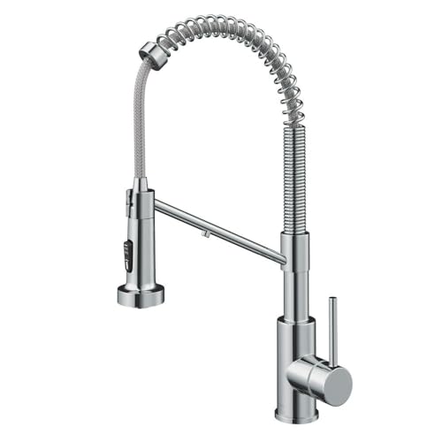 Image of Kraus KFF-1610CH Bolden 2-in-1 Commercial Style Pull-Down Single Handle Filter Kitchen Faucet for Reverse Osmosis or Water Filtration System, Chrome