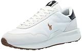 POLO RALPH LAUREN Men Train 89 Suede-Paneled Sneakers Deckwash White/Multi Pp 10.5 Medium