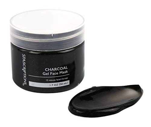 SpaScriptions Dead Sea & Charcoal with Clay Gel Face Mask Trio With Applicator, 1 Count