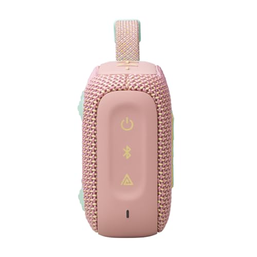 Image of JBL Go 4 - Ultra-Portable, Waterproof and Dustproof Bluetooth Speaker, Big Pro Sound with Punchy bass, 7-Hour Built-in Battery, Made in Part with Recycled Materials (Pink)