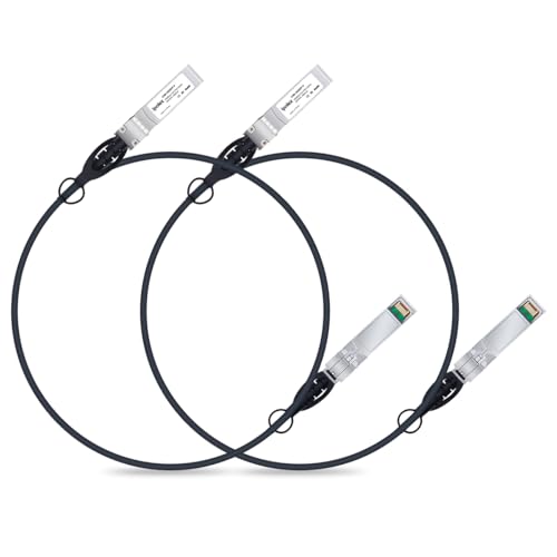 Image of ipolex 10G SFP+ Twinax Cable, Direct Attach Copper(DAC) Passive Cable, 1.5m (4.92ft), for Cisco SFP-H10GB-CU1.5M, Meraki, Ubiquiti, Mikrotik, Intel, Netgear, D-Link, Supermicro, TP-Link, 2 Pack