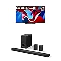 LG 55-Inch Class OLED evo C4 Series Smart TV 4K Processor Flat Screen with Alexa Built-in (OLED55C4PUA, 2024),LG 7.1.3 ch. Sound Bar with Wireless Dolby Atmos and Rear Speakers