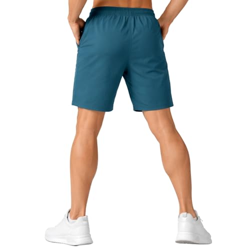 Image of NINQ Workout Half Pant for Man | Gym Shorts for Men with Drawstring Waist & 2 Zipper Pockets | Stylish Lightweight Shorts Pant for Men Sports