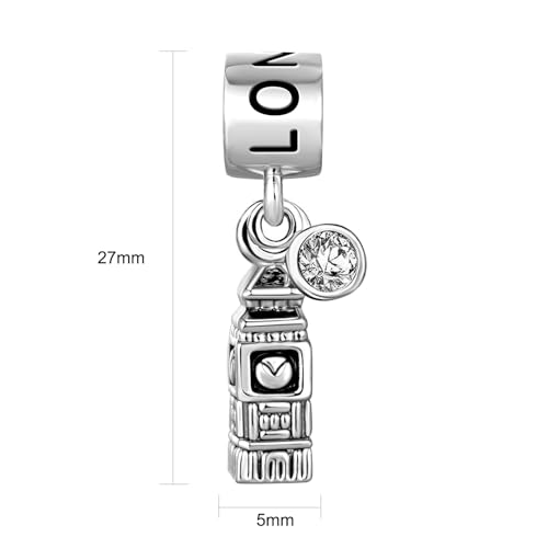 Big Ben Rome Colosseum Travel London Italy Dangle Mom Daughter Wife Women Bead Charms Fits Pandora Bracelets2