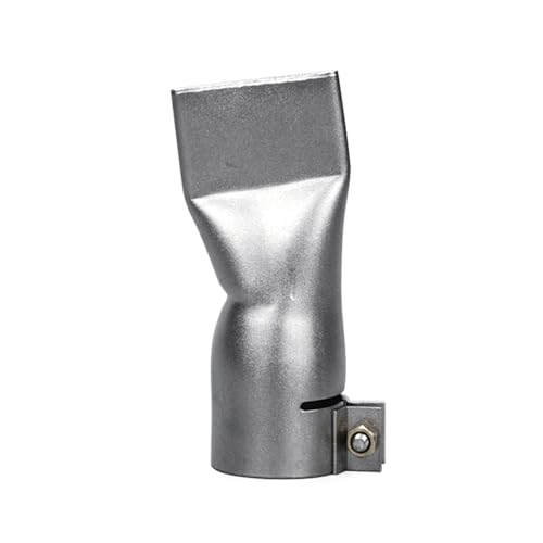 1 boquilla de pistola de soldadura de aire caliente, boquilla de pistola de aire caliente de acero inoxidable de 40 mm, boquilla plana, accesorios de pistola de calor