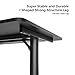 EUREKA ERGONOMIC Gaming Desk, 60 Inch Large Home Office Computer Table PC Gamer Students Study Writing Working Sturdy Modern Workstation for 3 Monitors with Free Mouse Pad, Easy to Assemble, Black