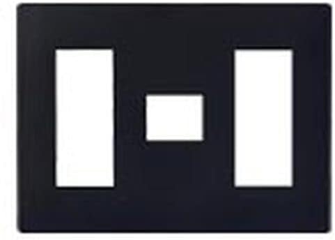 Panasonic ADVANCE Series WTL7077BK Outlet Plate (for 3 + 1 + 3 coles) (Matte Black)