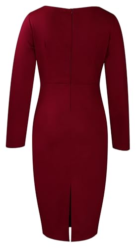 Dress for Women Elegance Church Dresses Midi Teacher Office Modest Business Wear to Work Suiting Outfits4