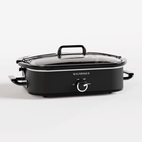 Magnifique-4-Quart-Slow-Cooker-with-Casserole-Manual-Warm-Setting-Perfect-Kitchen-Small-Appliance-for-Family-Dinners-Dishwasher-Safe-Crock-Black