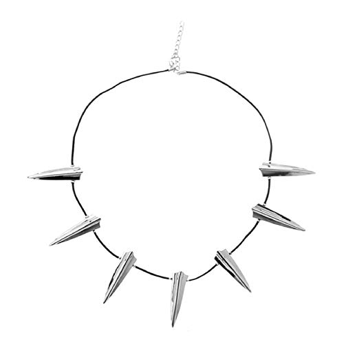 LEECCO Chic Stainless Steel Necklace for Black Panther Cosplay New Wakanda King T'Challa Pendant Necklace Halloween Party