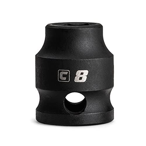 Image of Capri Tools 8 mm Stubby Impact Socket, 3 /8 in. Drive, 6 Point, Metric