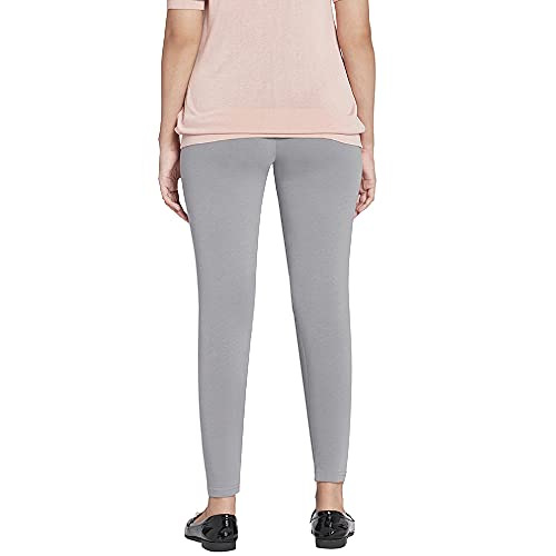 Image of GO COLORS Soft Cotton Stretch Cropped Leggings for Women | Breathable, Mid Rise