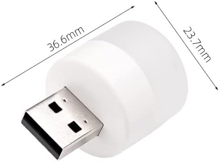 yiyao USB led Light Plug in Night Lights Portable Bedside Lamp USB Atmosphere Lights 0.5W Warm White for Bedroom Kitchens Stairs bathrooms Without Disturbing Sleep