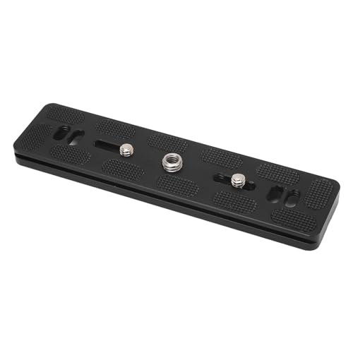 Image of C Plate 15cm, Mount QR Plate, Extended with 2x1 /4in 1x3 /8in Thread, Weight Aluminum y Tr QR for DSLR Cs and Video Equipment