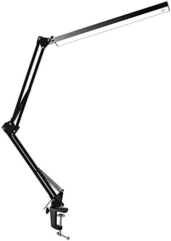 Zhou-YuXiang Aluminum Alloy Folding Clip-on USB LED Table Lamp Long Arm Touch Control Dimmable Desk Lamp Eye Protection Table Light