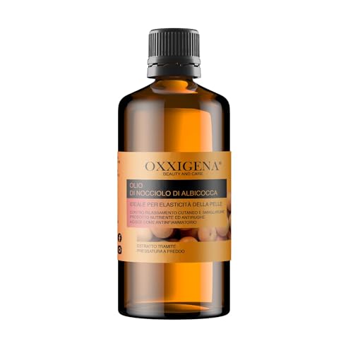 Oxxigena - Aceite de Avellana de Albaricoque 100% Puro, Pack de 1 L, Tonificante y Regenerador, Acción Iluminadora y Revitalizante Ideal para Tratar la Piel Apagada y Opaca