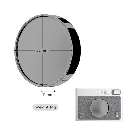 Tapa de lente Fuji Mini EVO, tapa protectora de lente compatible con cámara instantánea Instax Mini EVO con correa anti-pérdida - Accesorios para cámaras instantáneas - Negro miniatura 2