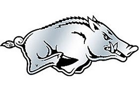 MyTeam Arkansas Razorbacks Auto Emblem - Silver
