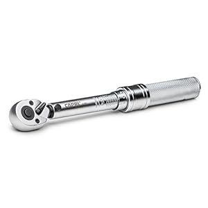 Capri Tools 31200 30-150 Inch Pound Industrial Torque Wrench, 1 4″ Drive, Matte Chrome
