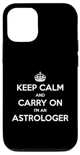 Keep Calm and Carry On I'm an Astrologer - 面白い スマホケース iPhone 12/12 Pro 用