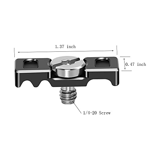 AngelReally Camera Lock Clamp and Protector - Aluminum Alloy Tether DSLR Cable Lock Clip for Most DSLR Cameras