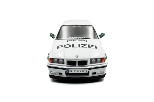 Modelo a escala 1:18 BMW E36 M3 Coupe policía blanco miniatura 2