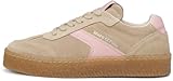 Marc OߴPolo Damen Sneaker flach aus Veloursleder mit Gummilaufsohle, Beige (Raw Cream), 38
