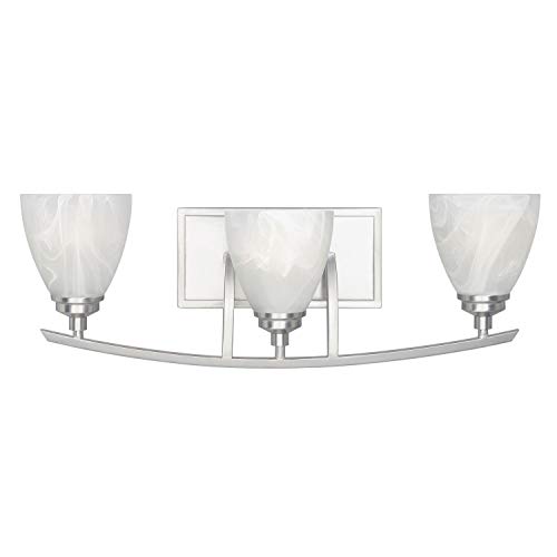 Free Shipping Offer Designers Fountain 82903-SP Tackwood 3 Bathroom Vanity Light Fixture, Satin Platinum Cheapest 🛒 Designers Fountain 82903-SP Tackwood 3 Bathroom Vanity Light Fixture, Satin Platinum