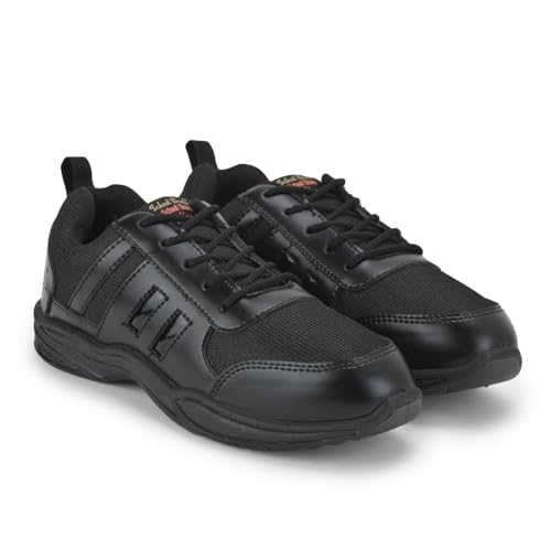 Image of SCHOOL BIRDS Kids Unisex School Uniform Black Shoes Oxford Shoe for Boys and Girls