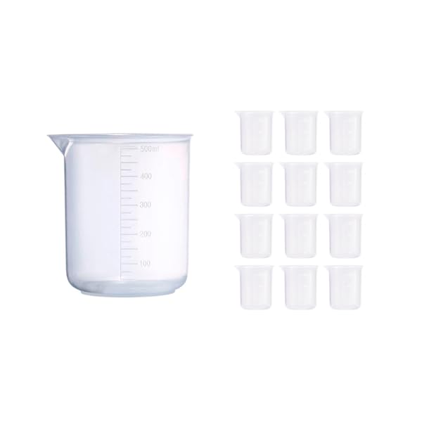 Zlewki z tworzywa sztucznego (500ml, 12)