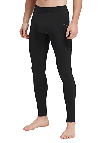 Men's Active Yoga Leggings with Pockets - Quick Dry