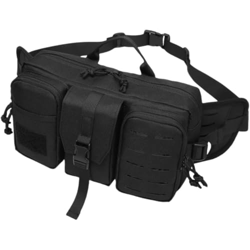YIJOFU メンズ 登山用ウエストバッグ アウトドア フィットネス ハイキング 防水 メッセンジャー スポーツ 多機能 大容量 ウエスト メッセンジャー