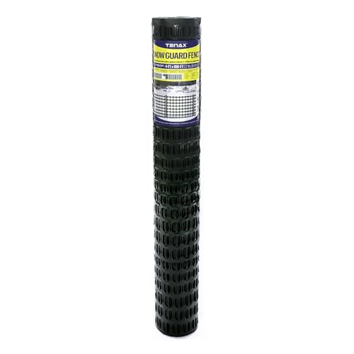 TENAX Snow Guard Safety Fence - Safety Fence, Snow Guard Fence - 4-Ft x 100-Ft - Plastic