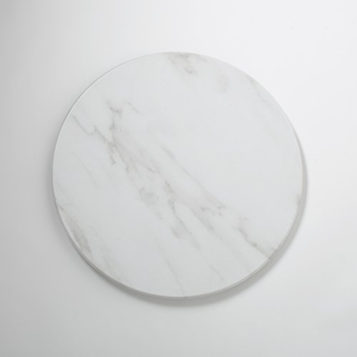American Metalcraft MW171 Marble Melamine Serving Board, 17-1/4' Dia X 1-1/8'H, Round, White