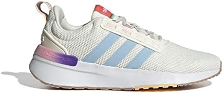 adidas Women's Racer TR21 Running Shoe, Off White/Semi Turbo/Pulse Amber, 9 | Image 3