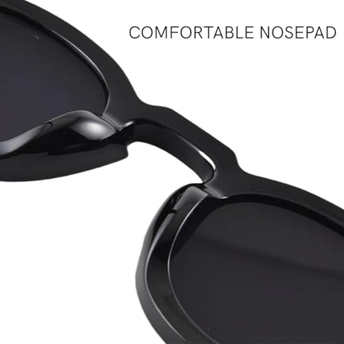 Round Sunglasses Women Men Punk Shades Retro Uv4004