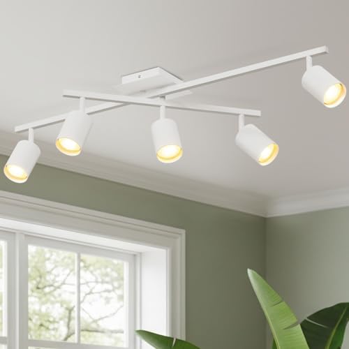 【L'attacco GU10】Faretti camera da letto è progettato per lampadine LED GU10. Adatto per lampadine GU10 fino a 40 watt. Lampadina non inclusa. Puoi anche scegliere tra lampadine dimmabili o lampadine intelligenti per ottenere illuminazione in diverse atmosfere, con il design unico della faretto led interno che aggiunge personalità alla tua stanza, illuminando le scene della tua vita e dandoti un'atmosfera di vita confortevole.