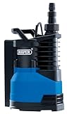 Draper 400W Portable Submersible Water Pump |Max Flow Capacity 9000 l/h Electric Pump | Thermal Overload Protection | Integrated Float Switch |10M Cable Draining Pump| 98917