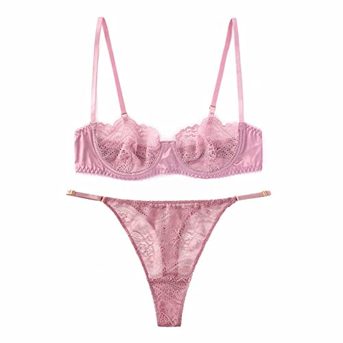 Ensembles de lingerie femmes noir XL en dentelle ultra mince