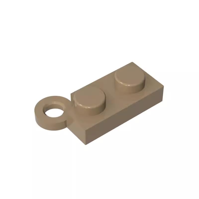 Gobricks 2429 Hinge Hinge Plate 1x4 Swivel Base 50 Pieces GDS-807 Compatible with Lego Building Blocks Color:Dark Tan โ image 1
