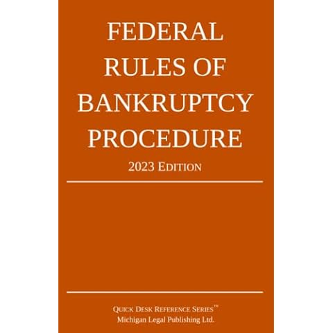Federal Rules of Bankruptcy Procedure; 2023 Edition: With Statutory Supplement Cover