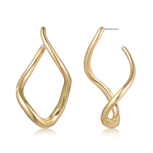 Linear Drop Earrings, Modern Teardrop Design, Minimalist Style, Women's Fashion Jewelry - Main Image