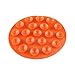 AYNEFY Aspiration Magique, Tapis de Bol pour Assiette pour bébé à Usage Multiple Facile à Utiliser avec 19 pièces de Ventouse pour Les Premiers Aliments pour Le sevrage de bébé(Orange Vif)