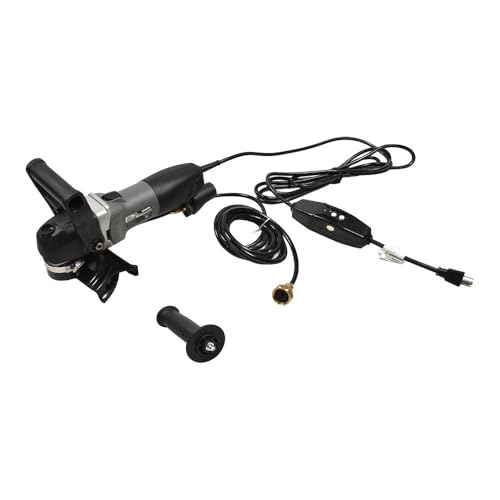 Hardin VSP5 - 5" Variable Speed Wet Polisher &ndash; 800W 120V, 1000&ndash;4500 RPM, Water Feed System with Brass Valve, GFCI Cord, for Granite, Marble, Stone, and Concrete Surface Finishing