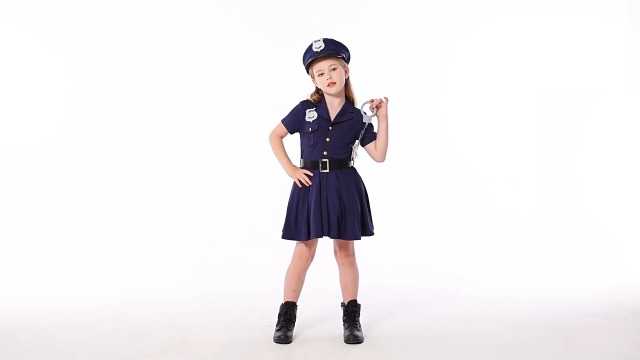Disfraz completo de policía infantil para niños y niñas miniatura 7