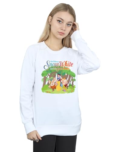 Disney Women Snow White Joyful Sweatshirt White XXXX-Large