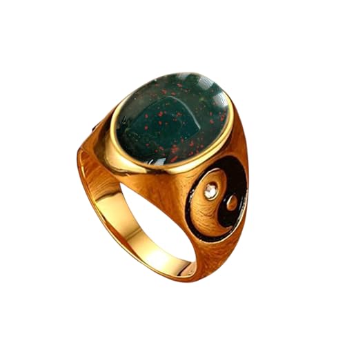 Amazon.com: Natura Bloodstone Men Ring, March Birthstone Jewelry, Mens ...