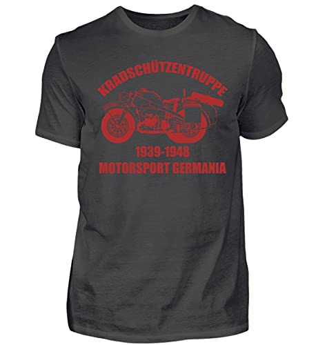 T-Shirt Moto Gespann en coton premium gris pour homme passionné de sidecar vintage