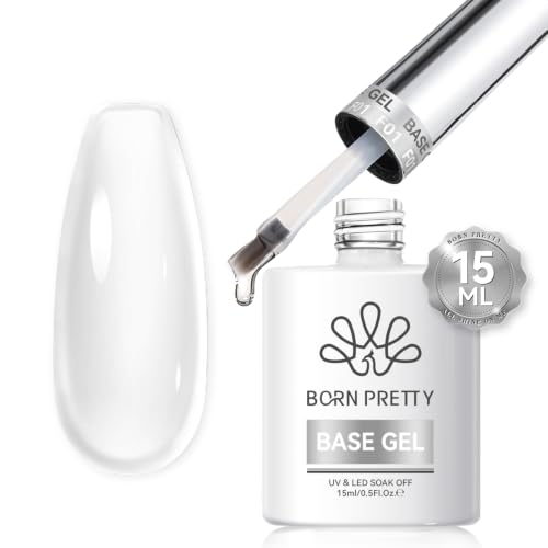 Born Pretty No Wipe Base Gel Coat 15ML Clear Foundation High Glossy
