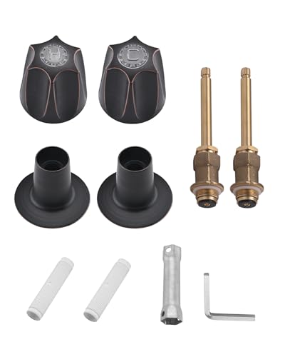 Ultrimkit Bathtub& Shower 2-Handle Remodel/Rebuild Trim Kit Replacement for Price Pfister Verve, 2 Knob Handle，Oil Rubbed Bronze